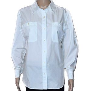 Ralph Lauren Jeans Co. Women's White Long Sleeve Blouse